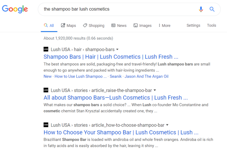 seo for beauty products keywords