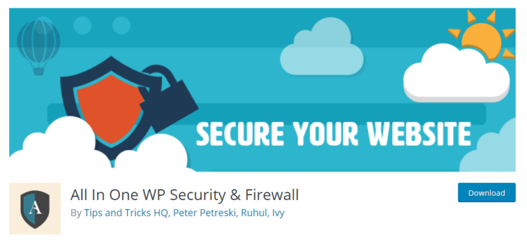 All in one wp security firewall - wordpress plugins