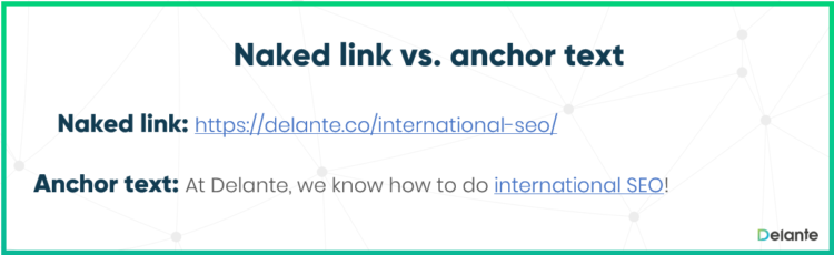 Anchor link vs naked link - differences