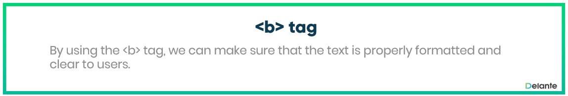 Bold Tag - definition and use 