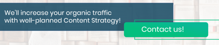 Need help with Content Strategy? Delante will boost your organic traffic with well-planned content!