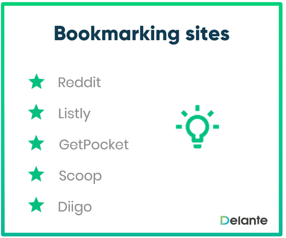 Bookmarking sites examples