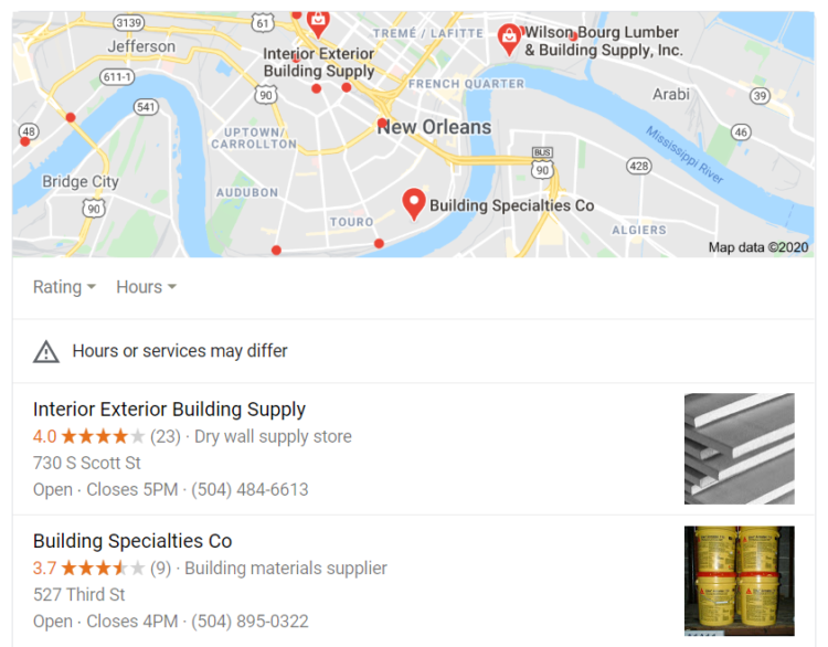 Construction industry - local seo