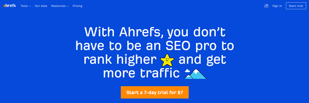 content marketing tools ahrefs