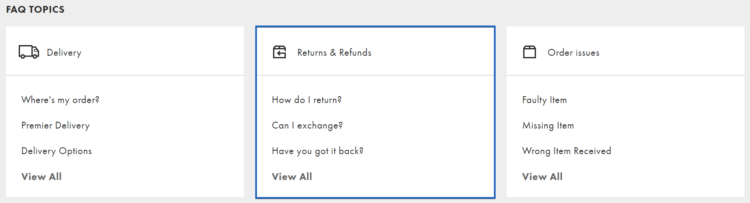 ASOS customer service - returns & refunds