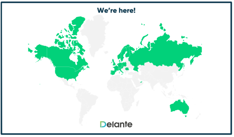 International SEO - Delante map