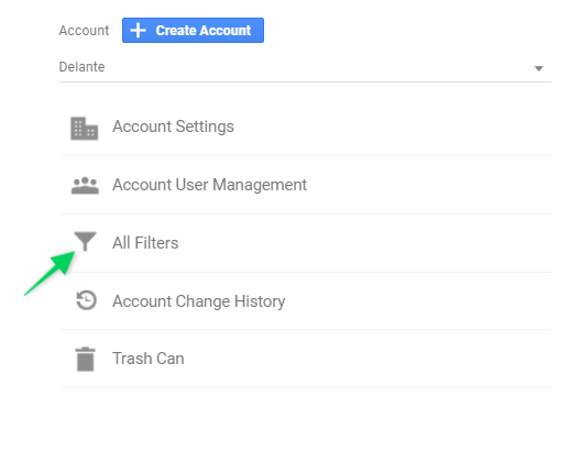 Creating filters at the account level - Google Analytics Guide