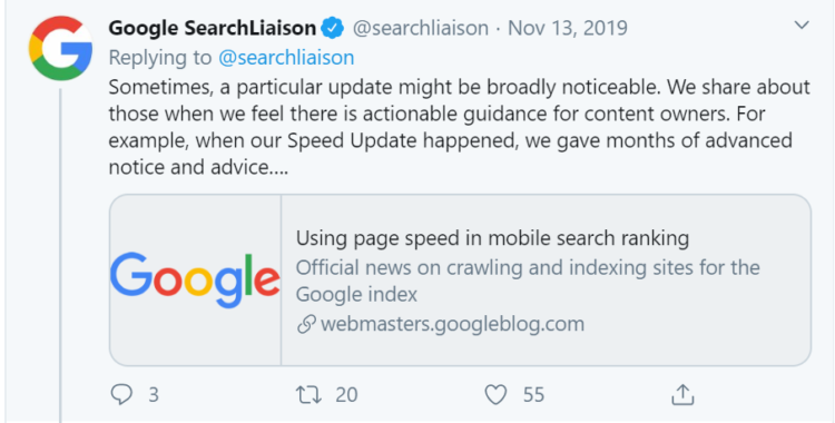 Google updates