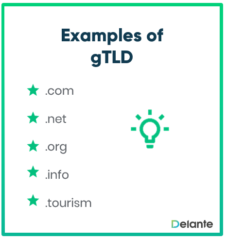 gTLD domains defintiion