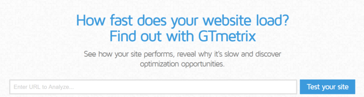 gtmetrix website loading time