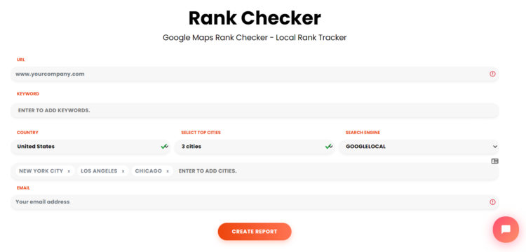 google maps rank checker