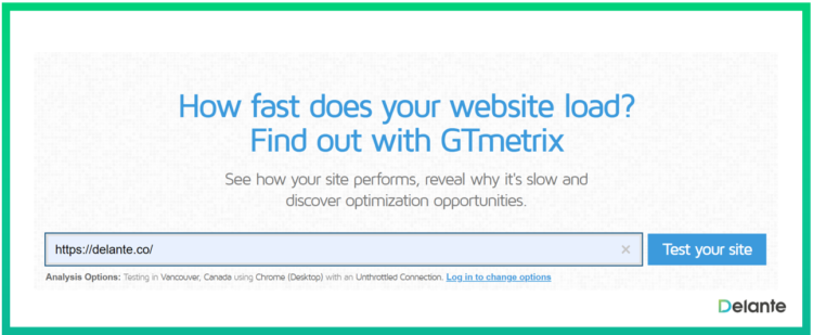 how to check mobile site speed gtmetrix