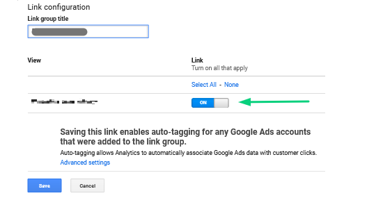 how to link google ads and google analytics link configuration