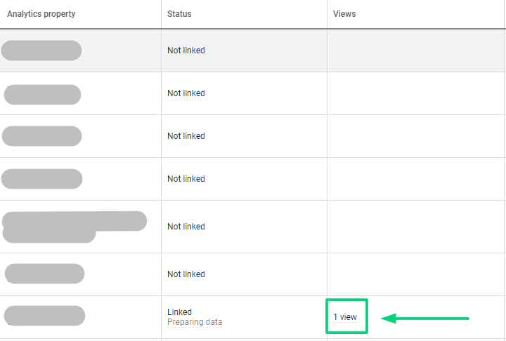 how to link google ads and google analytics linking status