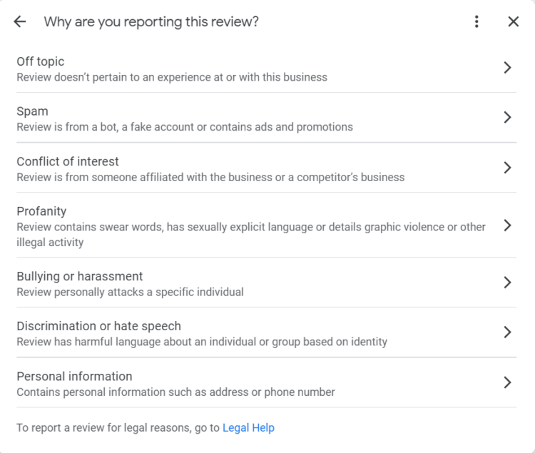 Google My Business reporting reviews 