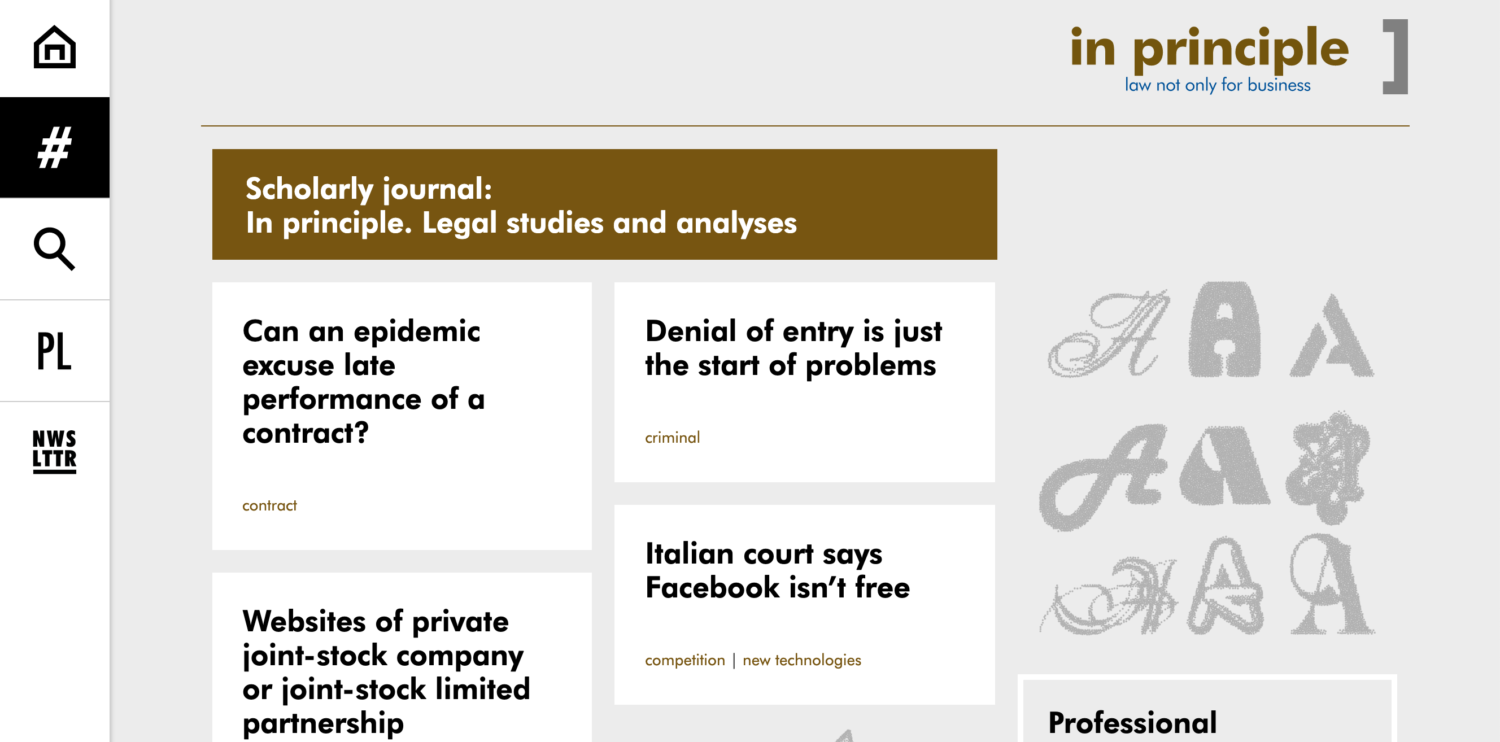 an example of a well designed legal website