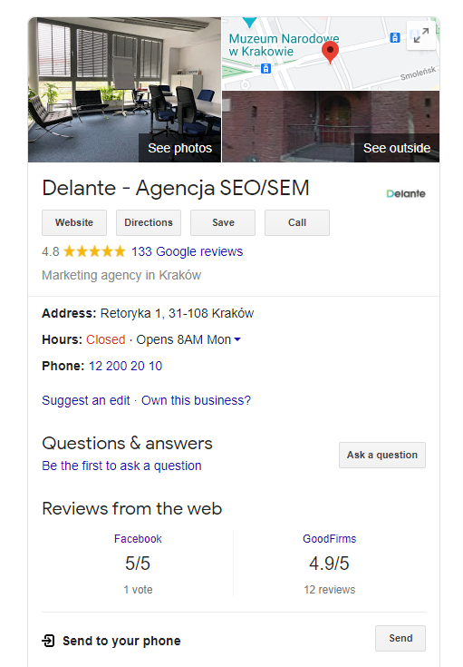 local seo elements google my business