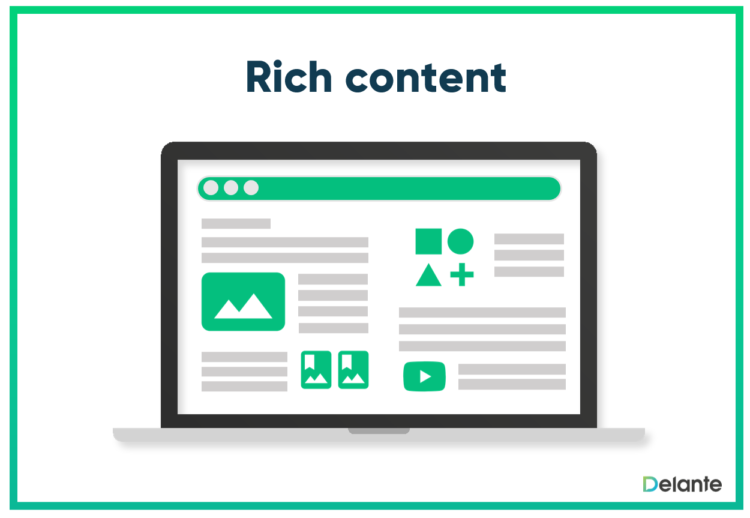 on page seo checklist rich content