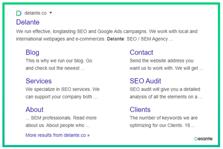 on page seo checklist snippet example
