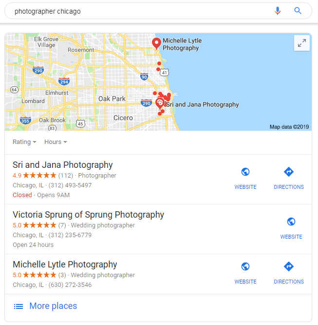 Results of photographer chicago search