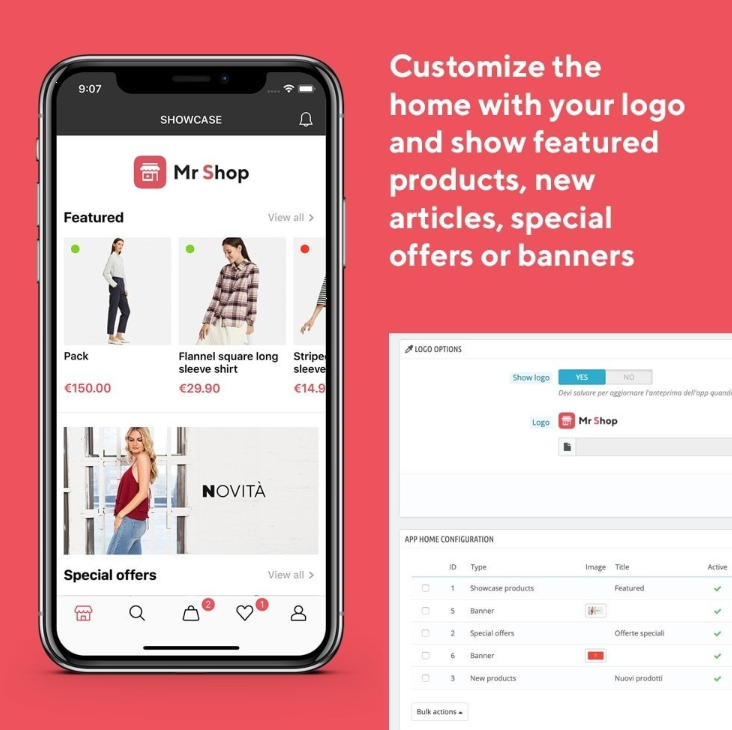 E-commerce apps for PrestaShop