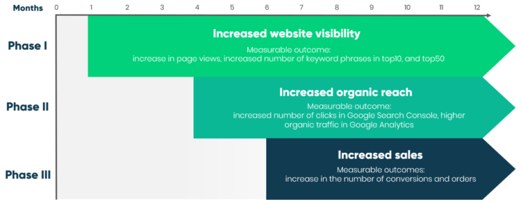 Effects of the SEO porcess - timeline