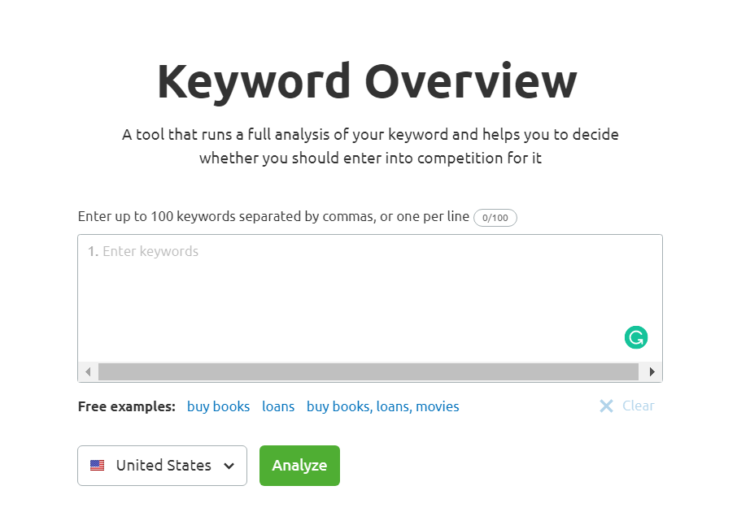 seo friendly content keyword overview