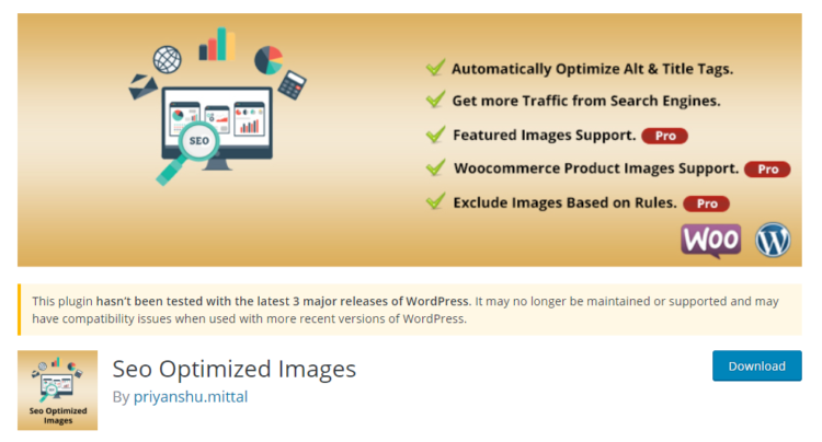 SEO optimized images plugin wordpress plugins