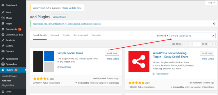 social media buttons implementation guide step 2
