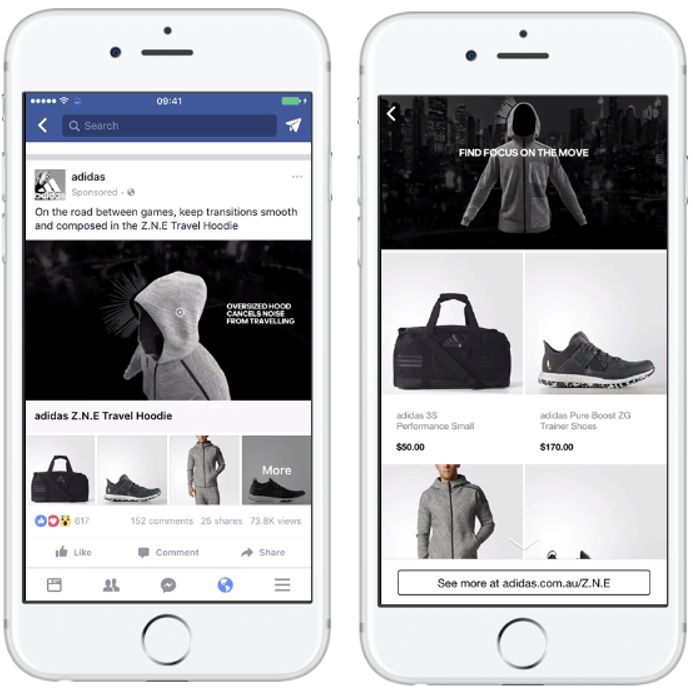 Facebook Ads specification - collection