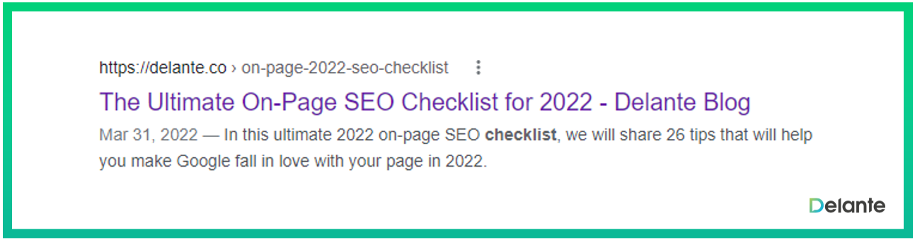 title tag seo in serps 